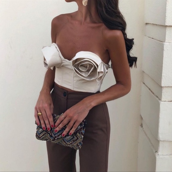 LAST 1!🔥ZARA FLORAL BUSTIER LIMITED EDITION - Picture 4 of 17